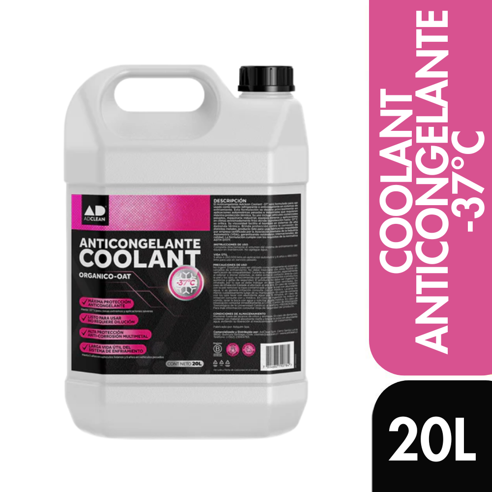 Anticongelante Adclean Coolant -37° 20 L