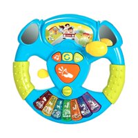 Magideal - Volante De Conducción Simulado Volante De Simulación Eléctrica Con Música Volante De Volante De Juguete De Conducción De Automóvil Portátil Para Niños