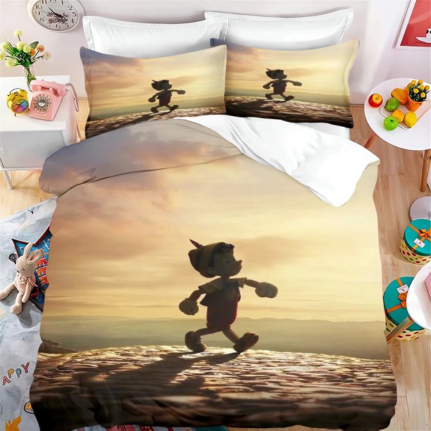Pinocchio Cartoon Comforter Set Bedding New Design 3D Printing Polyester/Cotton Comfort Set Teenagers Children Gifts Bed Sheets