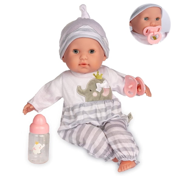 Baby Doll JC Toys Berenguer Boutique de 15 pulgadas con biberón y chupete