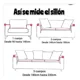 thumbnail image 3 of Funda Para Sillón Kit 3+1+1 Cuerpos Diseño Tipo (t) Tfi Tipo T / Bordo, 3 of 3