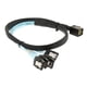 thumbnail image 3 of Cable De Conexión MiniSAS HD (SFF-8643) A 7 Pines SATA Para Disco Duro 0,5 M, 3 of 5