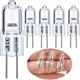 thumbnail image 2 of Bombillas halógenas G4 de 12 V y 20 W (5 unidades), luz blanca cálida, 3000 horas de vida útil, alto brillo (300 lm), casquillo G4 de dos pines, regulables (12 V) para armarios., 2 of 6