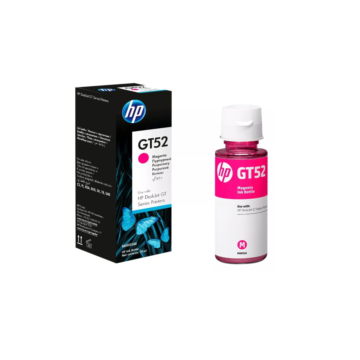 Botella Hp Gt52 Magenta Original