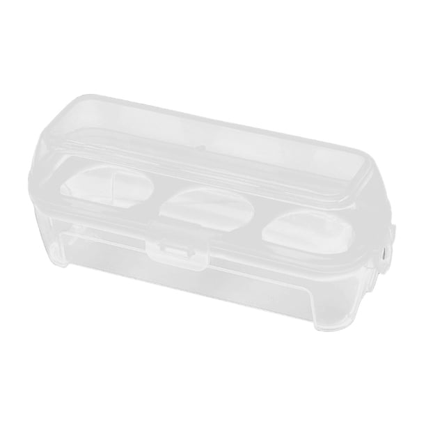 Caja Organizadora De Almacenamiento De Huevos Estuche De Transporte De Huevos De Viaje Estuche Contenedor De Huevos De Senderismo 3 Rejillas 15.5x6.5x6cm