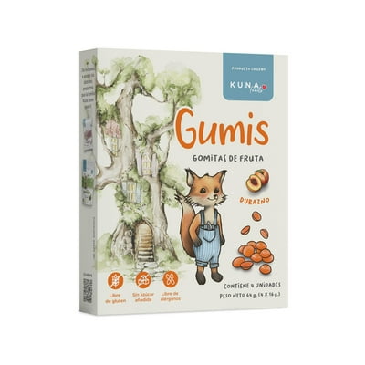 Gomitas Gumis Durazno 4Un 64 G Kuna Foods