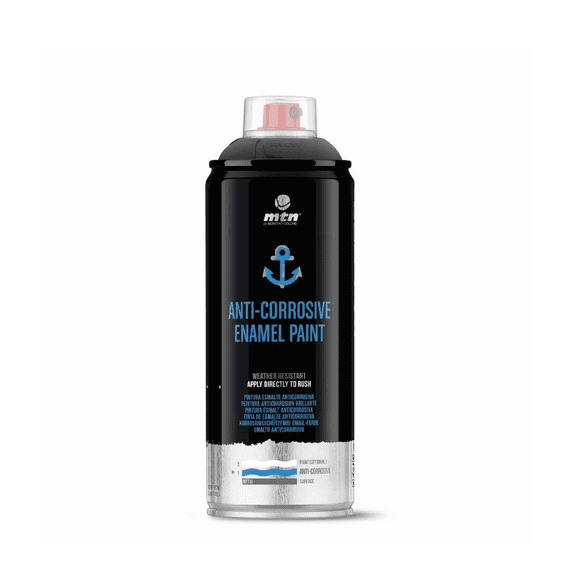 Pintura Anticorrosiva MTN Negro Brillante 400 ml
