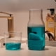 thumbnail image 4 of Juego de jarras de agua ZILJJ para mesita de cama, 500 ml, con vaso de cristal transparente, 4 of 7