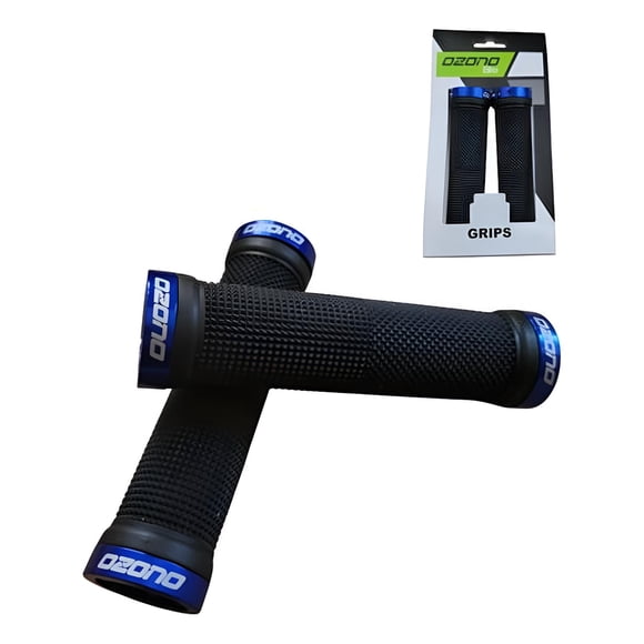 Puños Ozono Bicicleta Doble Lock Grip Manillar Mtb negro