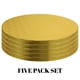 thumbnail image 2 of Cake Board O'Creme Gold Foil, círculos redondos para tartas de 9 pulgadas, paquete de 5, 2 of 6