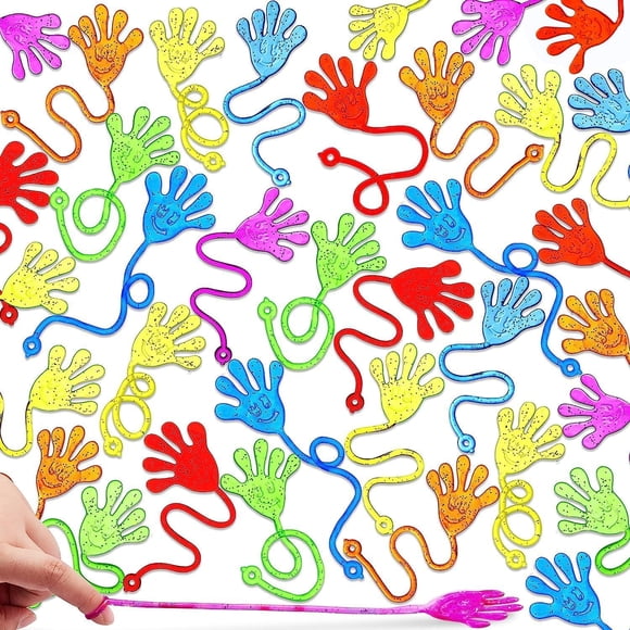Juego de manos adhesivas Joyin de Party Favors para niños, 48 unidades, 8 colores