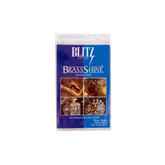 Paño Blitz 21025 para eliminar el deslustre en latón, tratado, paquete de 2