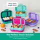 thumbnail image 4 of Bento Box Bentgo Kids Snack 350 ml, 2 compartimentos, color verde y azul marino, 4 of 8