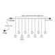 thumbnail image 2 of Guirnalda Luces 10 Bola Led Hada Navidad Cadena Cascada, 2 of 3