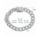 thumbnail image 2 of Pulsera para Hombre de Plata Esterlina 925 Transparente 5A+ CZ Pulsera de Eslabones de Cadena Cubana para Hombre Hipoalergénica Pulsera de Diamante Simulado Joyería para Hombre 16-22CM, 2 of 7
