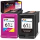 thumbnail image 1 of Cartucho de tinta ColoWorld de repuesto para HP 61 (1 negro, 1 color), 1 of 5