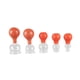 thumbnail image 1 of 5 Size Facial Cupping Glass Cups , Cellulite Remover Vacuum Suction Massage Cups for Relieve Pain Beauty Acupoint Stimulation, 1 of 3