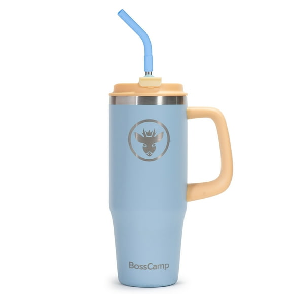 Vaso Térmico Tumbler Mug Termo BossCamp 1000ml Tapa 2 en 1 Cielo