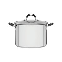 Olla Para Spaghetti Astro Silicone De Acero Inoxidable Con Fondo Triple Con Tapa De Vidrio De 24 Cm Y 6,1L Tramontina