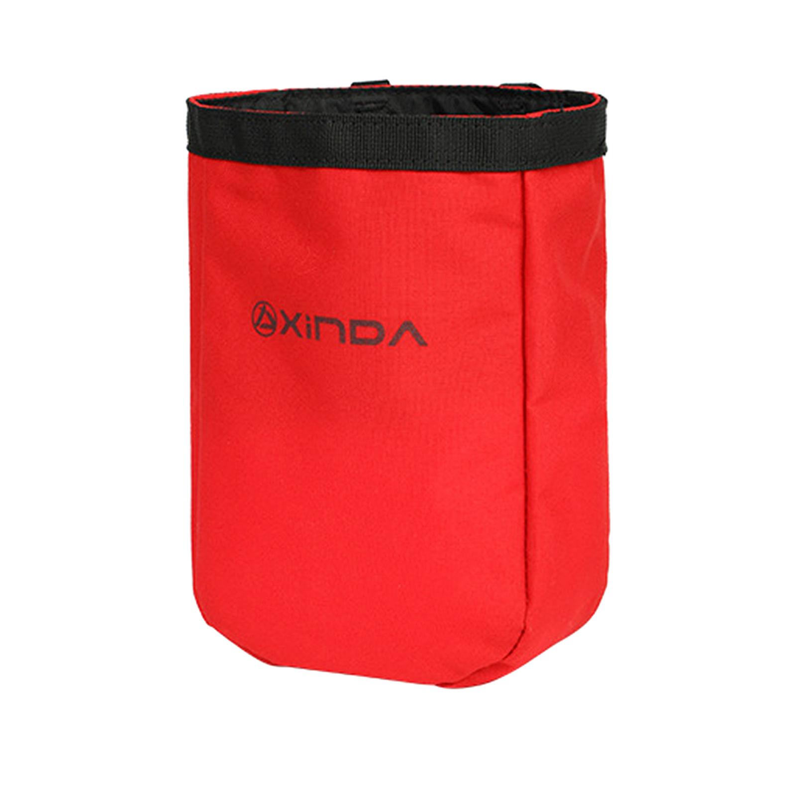 Magideal - Bolsa De Almacenamiento Para Equipo De Escalada, Bolsa Para Cinturón De Herramientas, Caja De Herramientas De Bolsillo, Bolsa De Utilidad, Riñonera Pa Rojo
