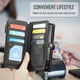 thumbnail image 4 of CaseMe Funda de Cuero for Samsung Galaxy A17 para Billetera [Bloqueo RFID] con Ranura para Billetes con Zíper y 10 Tarjeteros, Correa de Hombro y Muñeca Magnética de Cuero PU Suave, Funda de Billeter, 4 of 13