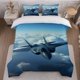 thumbnail image 1 of Stealth Fighter Flight Theme Bedding Set | Includes 1 Duvet Cover and 2 Pillowcases Soft and Comfortable, 1 of 1