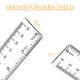 thumbnail image 4 of Regla EACOZY 30 cm de plástico transparente – Pack de 2, 4 of 9