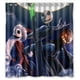 thumbnail image 1 of Cortina de ducha de la película Pesadilla antes de Navidad, juego de cortinas de baño con ganchos, tamaño 66 x 72 pulgadas, 1 of 3