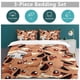 thumbnail image 5 of Eevee Bed Duvet Cover Funny Anime Cartoon Bedding Sets Lightweight 3 Piece Comforter Sets, 5 of 5