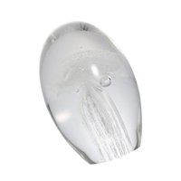 Bothyi - Estatuilla De Medusas, Adorno Soplado A Mano, Estatuilla De Regalo Para Oficina, Hogar, Blanco