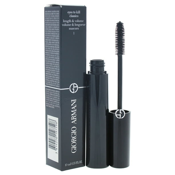 Máscara de Pestañas Eyes To Kill Classico - # 1 Black de Giorgio Armani para es - Máscara de Pestañas de 0.33 oz