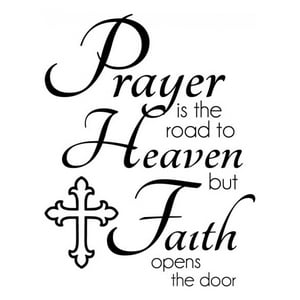 Rienda Libre Graphics - Decomural Prayer Is The Road Bible Verse Ws-42960