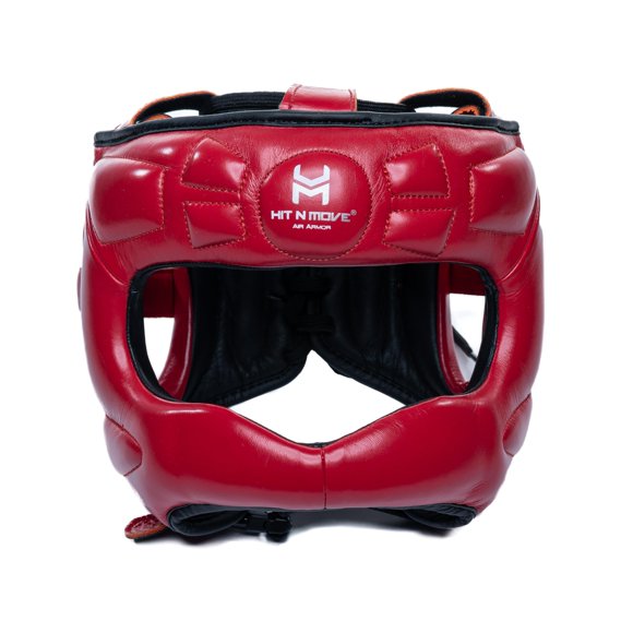 Protector de cabeza HIT N MOVE S/M 56 cm rojo para MMA y boxeo