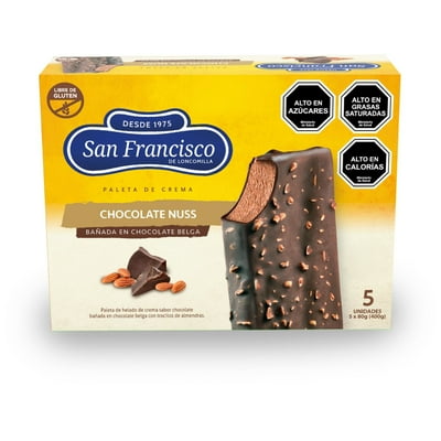 Helado Paleta Chocolate Nuss Caja 5 Un San Francisco