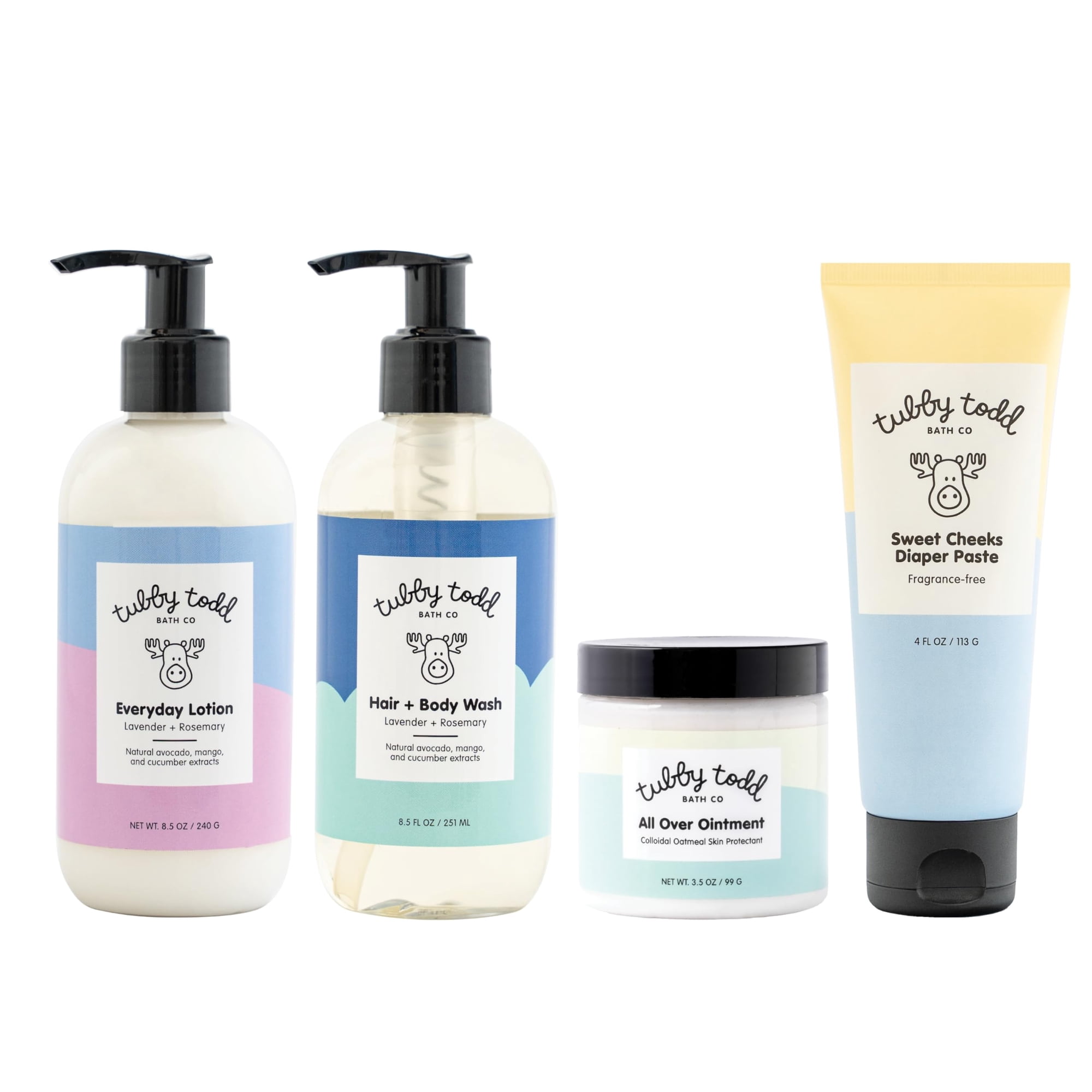Kit De Baño Y Cuidado De La Piel Para Bebés Tubby Todd The Baby Bundle