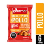 Caldo En Polvo Sabor Pollo (6 Sobres) Bolsa 48 G Gourmet