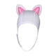 thumbnail image 2 of Capucha De Buceo Con Orejas De Gato, Gorro De Neopreno De 3mm Para Deportes Acuáticos, Gorro De Natación, Línea Blanca S, 2 of 3