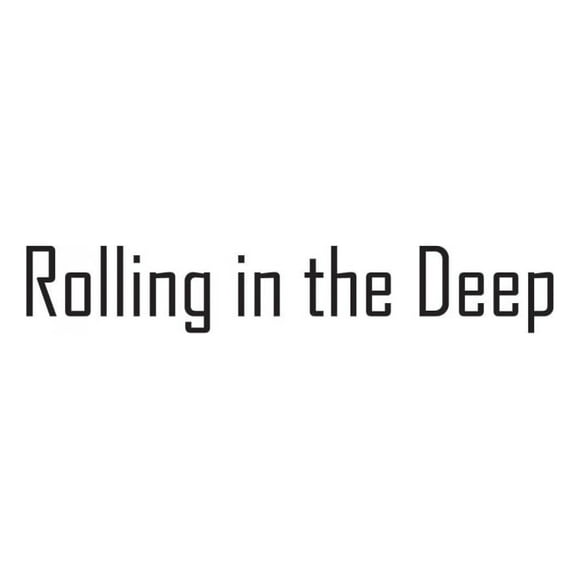 Decomural Rolling In The Deep Adele Song Lyrics WS-40793