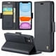 thumbnail image 5 of CaseMe tipo cartera iPhone 11 con cierre magnético, RFID, tarjetero, soporte, carga inalámbrica, 5 of 5