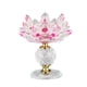 thumbnail image 3 of Candelabro De Candelabro De Candelita De Loto De Vidrio Para Decoración De Fiesta En Casa Rosa, 3 of 5