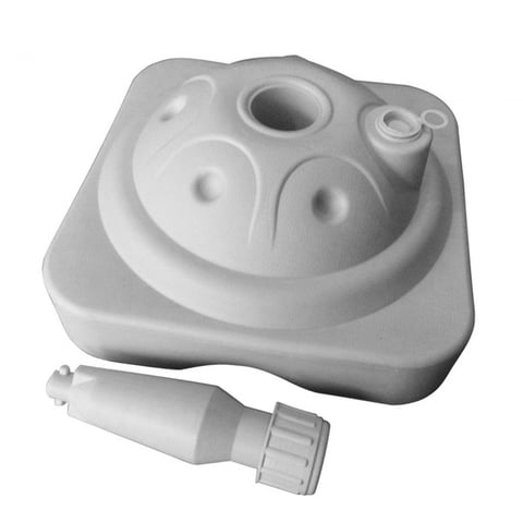 Magideal - Base De Paraguas Llena De Agua Soporte De Poste De Paraguas Capacidad De 10 Kg Soporte De Mercado Resistente Y Duradero Soporte De Paraguas Para Patio Blanco