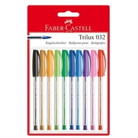 Faber Castell - Bolígrafo Trilux 032 M Faber-Castell X10 Colores