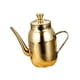 thumbnail image 5 of Dispensador de aceite Cruet de aceite Contenedor de aceite de acero inoxidable Caño largo Olla de aceite para cocina Buffets Panaderías Restaurantes C Oro 300ml, 5 of 5