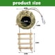 thumbnail image 4 of Nido colgante para pájaros, escalera mediana, caseta para pájaros tejida a mano con césped, jaula natural para patio, césped, jardín, decoración interior y exterior del hogar., 4 of 5