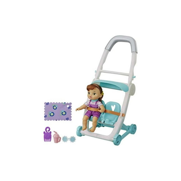 Juguete Muñeca Lucy Castaña Baby Alive Con Coche Y Accesorios
