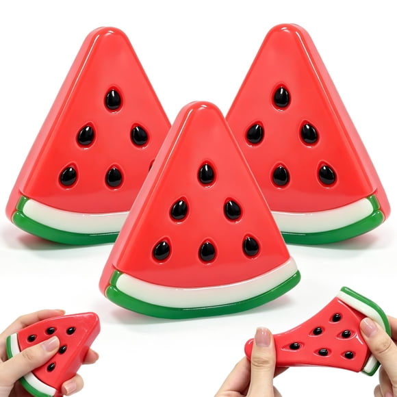Juguete Antiestrés Fyrddek Fruta Squishy 3 piezas Sandía