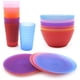 thumbnail image 1 of Juego de vajilla KX-WARE de 18 piezas de plástico irrompible multicolor, 1 of 6