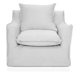 thumbnail image 1 of Poltrona Fontana Tela Lino Blanco, 1 of 3