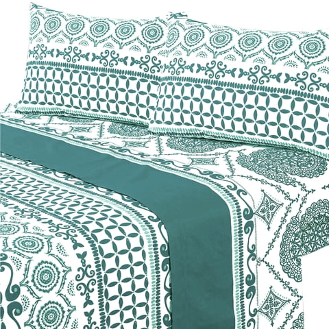 Mallorca - Juego De Sábanas T144 Plus King Marrakech Petróleo