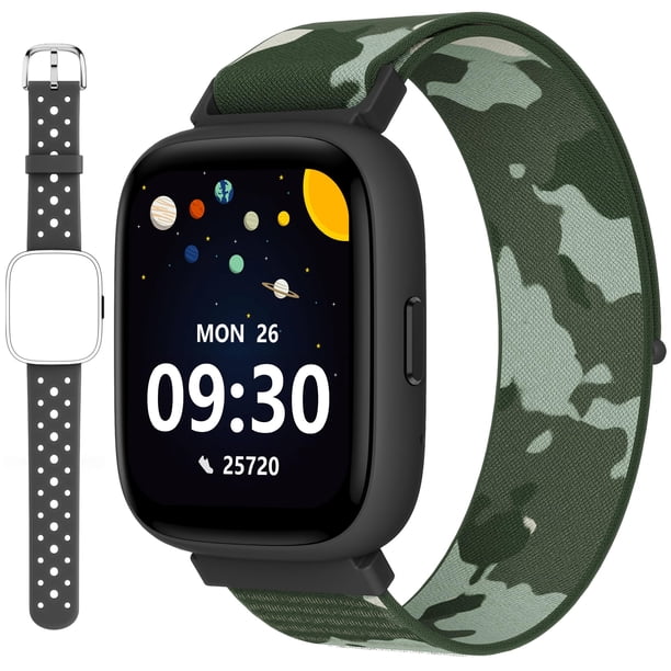 Reloj inteligente BIGGERFIVE para niños, monitor de actividad física, 1.8 pulgadas, IP68